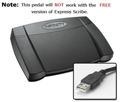 express scribe free using infinity foot pedal