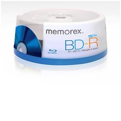 Memorex 4x BD-R Blu Ray Discs