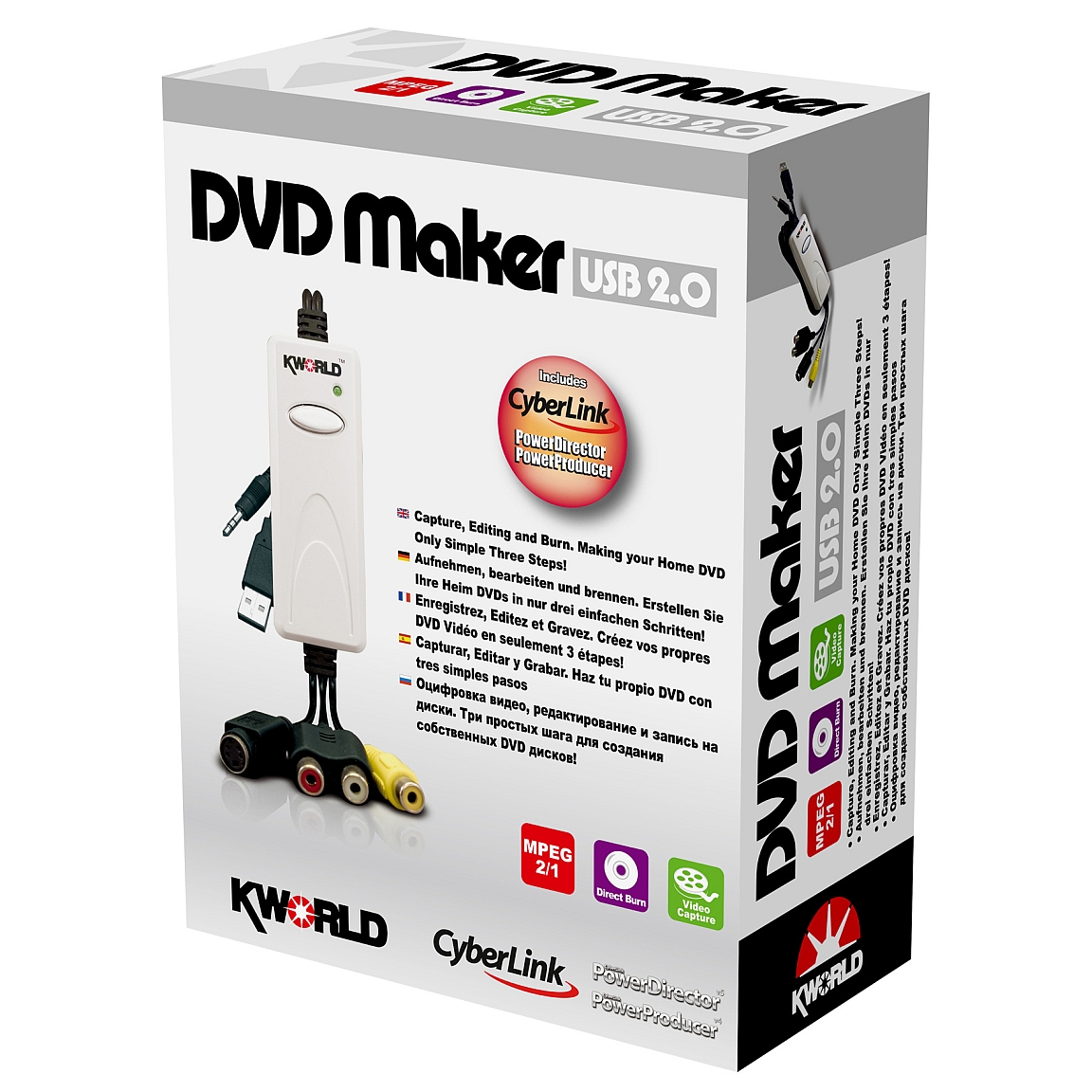 kworld dvd maker 2 video capture adapter usb 2.0